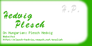 hedvig plesch business card